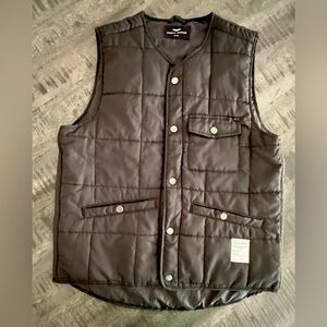 Men's Quilted Black Vest